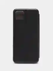 Черный чехол-книжка для Samsung Galaxy A 22 s, Samsung Galaxy A22s экокожа, Самсунг А 22 c