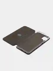 Темно-синий чехол книжка для Samsung Galaxy A 12 / Samsung Galaxy A12 (Самсунг Гэлакси А 12), экокожа