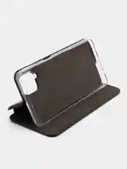 Темно-синий чехол книжка для Samsung Galaxy A 12 / Samsung Galaxy A12 (Самсунг Гэлакси А 12), экокожа