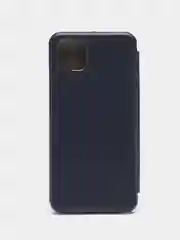 Темно-синий чехол книжка для Samsung Galaxy A 12 / Samsung Galaxy A12 (Самсунг Гэлакси А 12), экокожа