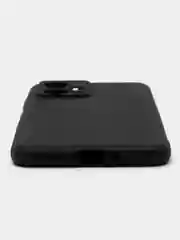 Черный ребристый чехол для Xiaomi Poco X5 5G силиконовый BROSCORP тонкий с текстурой карбон