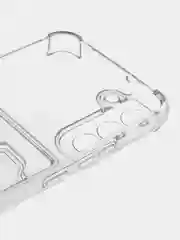 Прозрачный чехол BROSCORP для Samsung Galaxy S22+, S22 Plus, картхолдер с кармашком и защитой камер