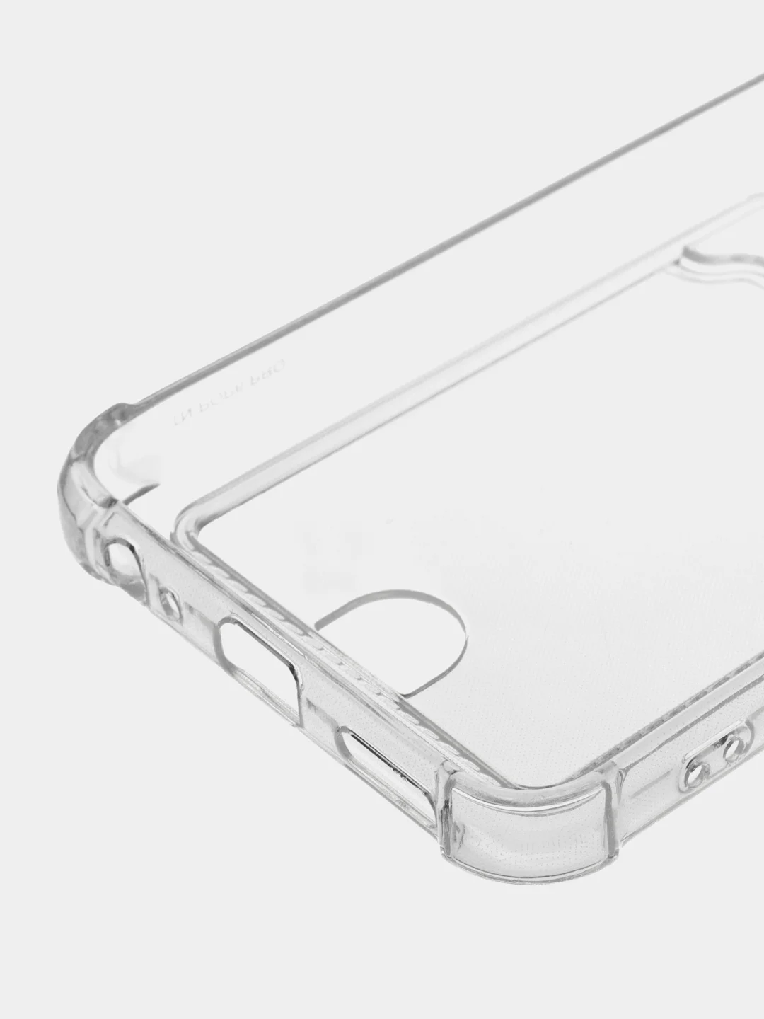 Прозрачный противоударный чехол BROSCORP для Tecno Pop 6 Pro с кармашком и защитой камер, картхолдер