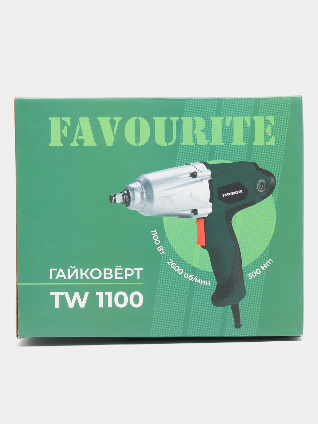 Гайковерт сетевой FAVOURITE TW 1100, 1100 Вт, 2600 об/мин, квадрат 1/2, 300 Hm