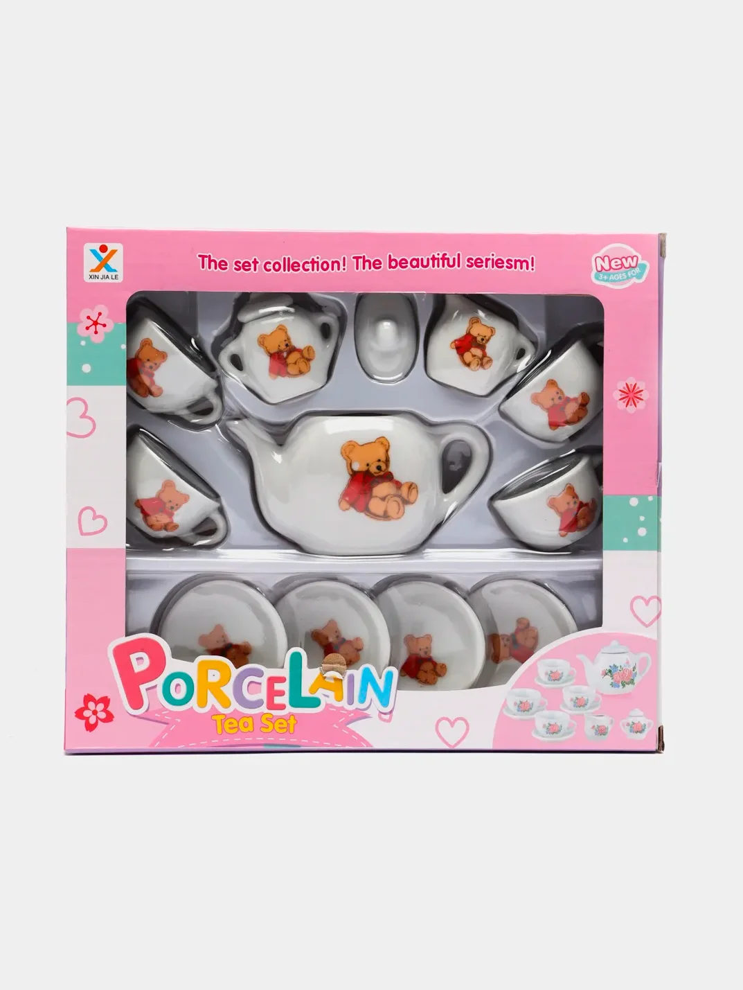 Кукольный чайный сервиз Porcelain Tea Set, керамика, 11 предметов
