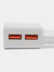 Зарядное устройство сетевое (220В) Red Line Nt-2a, 2 порта Usb, выходной ток 2,1 А, 453423