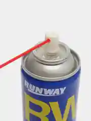 Смазка универсальная RW-40 (аналог WD-40) 200 мл, аэрозоль с трубочкой, RUNWAY RW6096