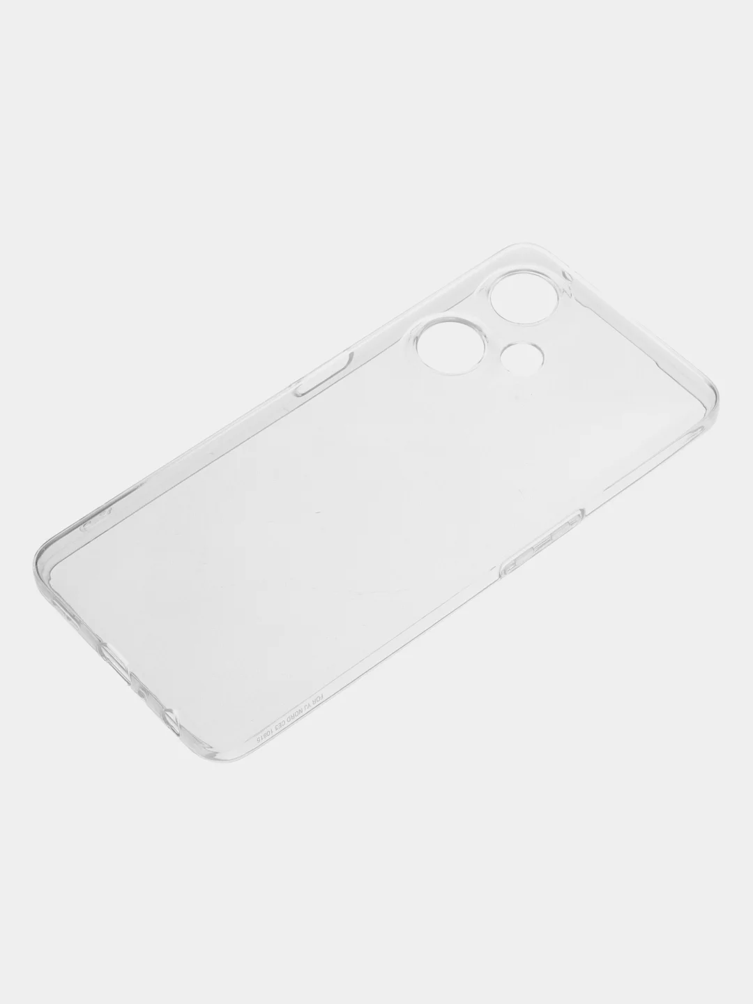 Прозрачный силиконовый чехол BROSCORP для OnePlus Nord CE 3 Lite, с защитой камер и от прилипания