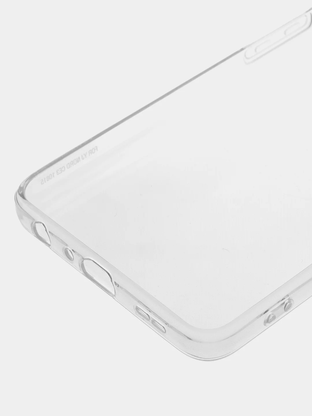 Прозрачный силиконовый чехол BROSCORP для OnePlus Nord CE 3 Lite, с защитой камер и от прилипания
