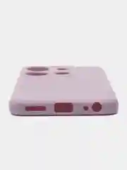 Фиолетовый чехол BROSCORP для Infinix Smart 7 матовый силиконовый тонкий, бортик вокруг камер