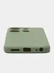 Зеленый чехол BROSCORP для Infinix Smart 7 матовый силиконовый тонкий, бортик вокруг камер