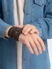 Зеленый браслет мужской кожаный, натуральная кожа