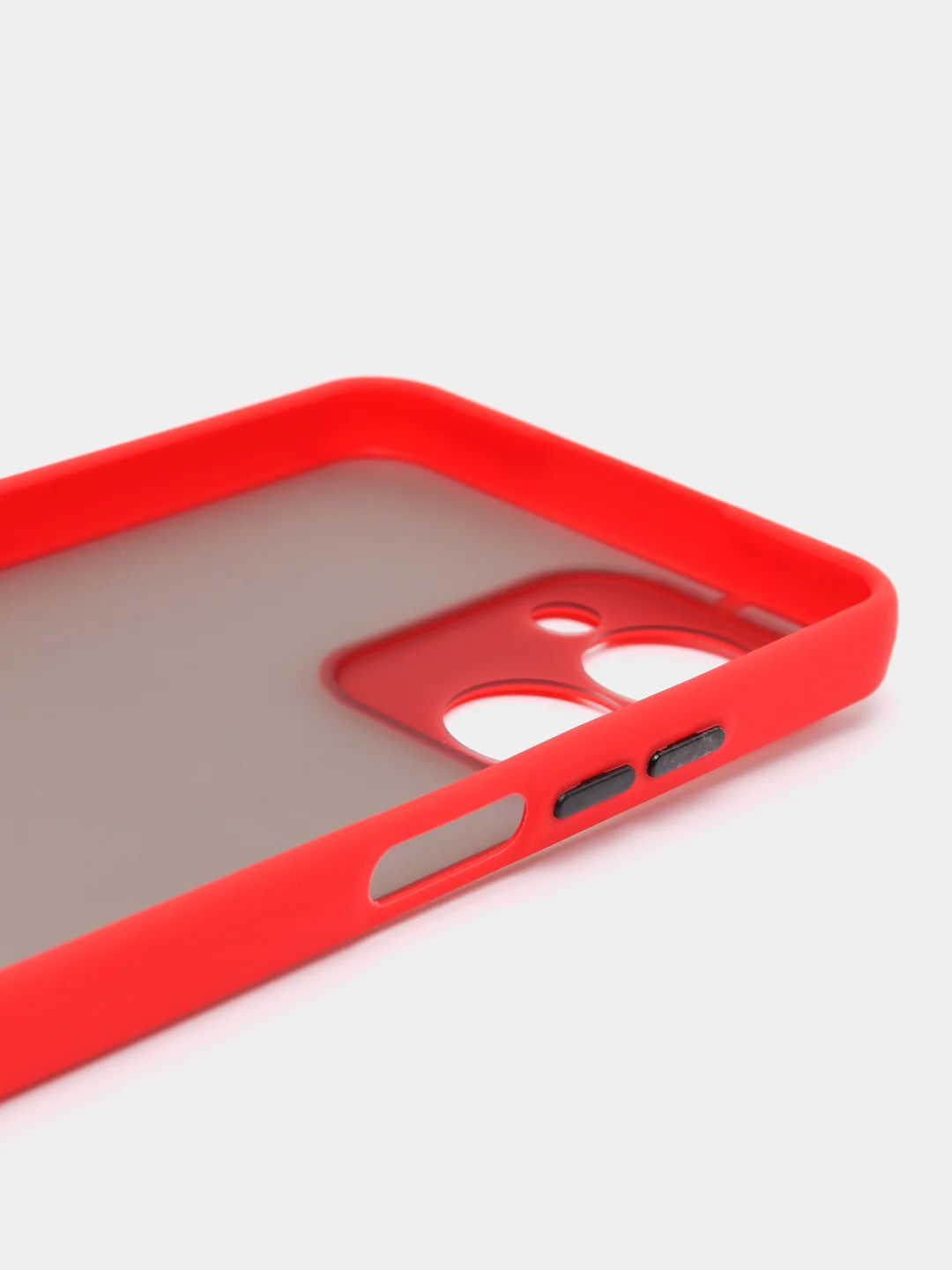Красный чехол для Realme C33, пластиковый, цветные кнопки, Реалми С33