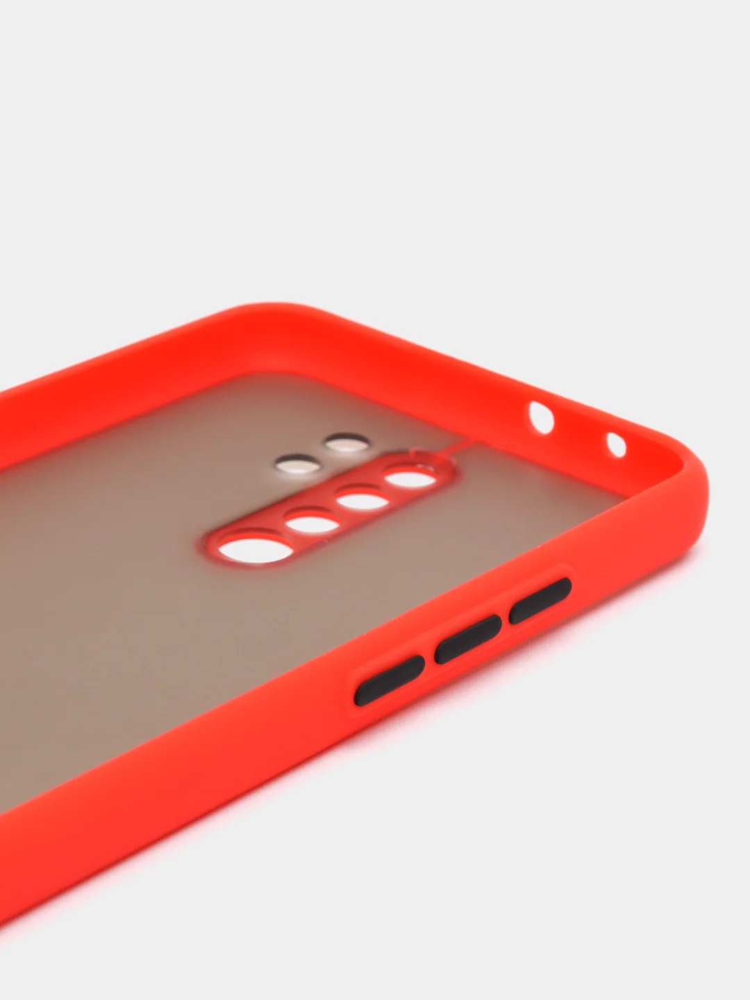 Красный чехол для Xiaomi Redmi 9, силиконовый, матовый, цветные кнопки, Редми 9
