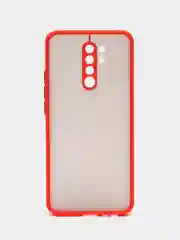 Красный чехол для Xiaomi Redmi 9, силиконовый, матовый, цветные кнопки, Редми 9