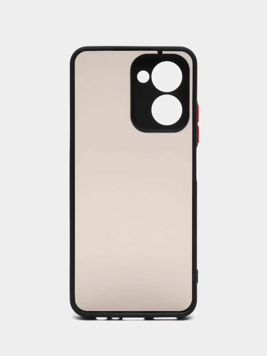 Красный чехол для Realme C33, пластиковый, цветные кнопки, Реалми С33