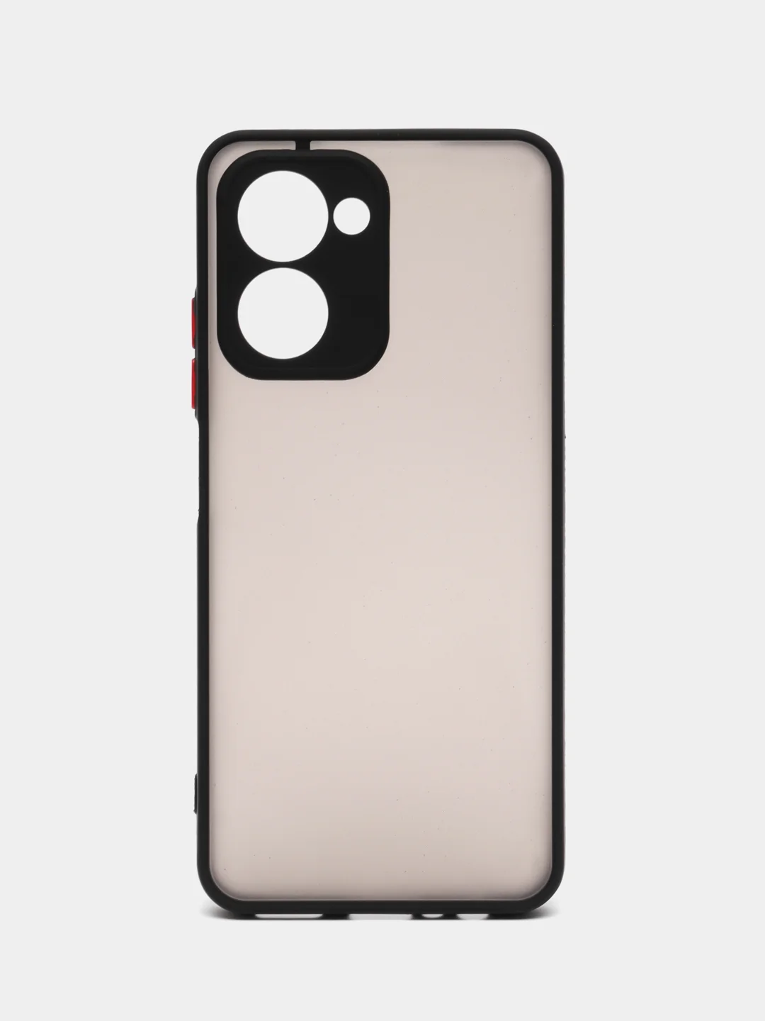 Красный чехол для Realme C33, пластиковый, цветные кнопки, Реалми С33