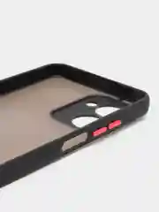 Красный чехол для Realme C33, пластиковый, цветные кнопки, Реалми С33