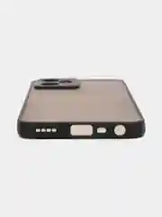 Черный чехол на Realme C35, Реалми С35, матовый, цветные кнопки