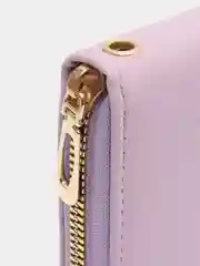 Сиреневый женский кошелек из экокожи, 10 цветов