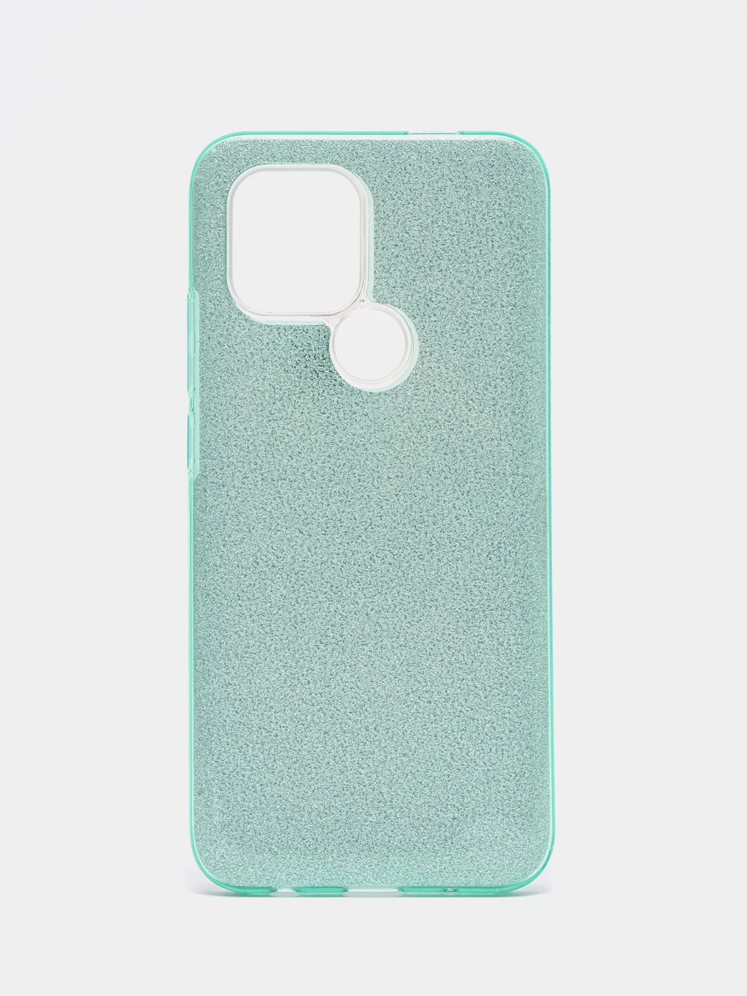 Бирюзовый чехол блестящий Xiaomi Redmi A1 Plus, Redmi A2 Plus, накладка c блёстками, Редми А1+ / А2+
