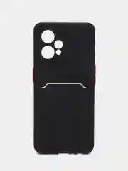 Черный силиконовый чехол для Realme 9 Pro Plus, 9 4G, Narzo 50 Pro, c отсеком для карт