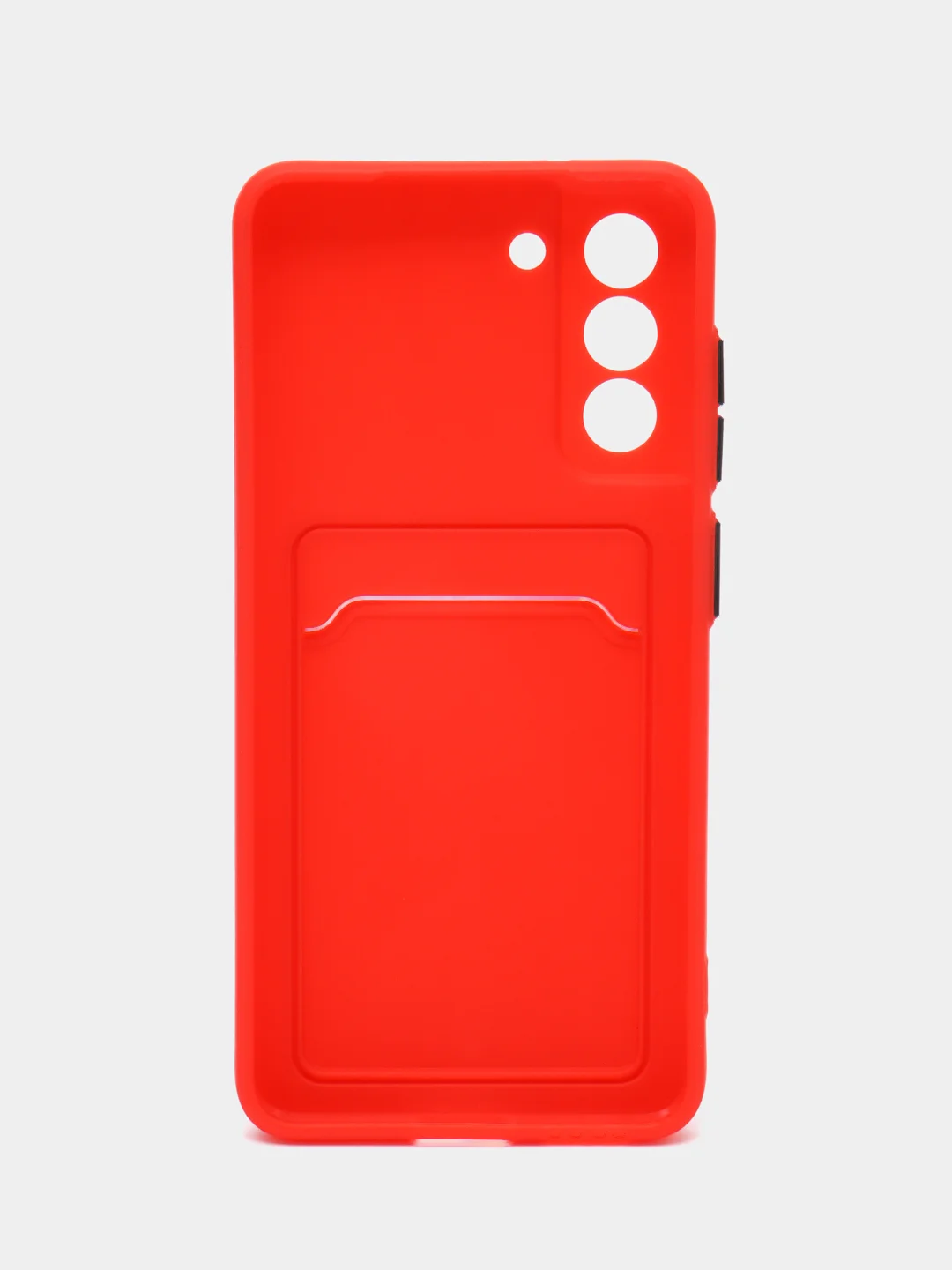 Красный чехол для Samsung Galaxy S21 FE, S21FE (Самсунг Галакси С21 ФЕ, С21ФЕ), силиконовый