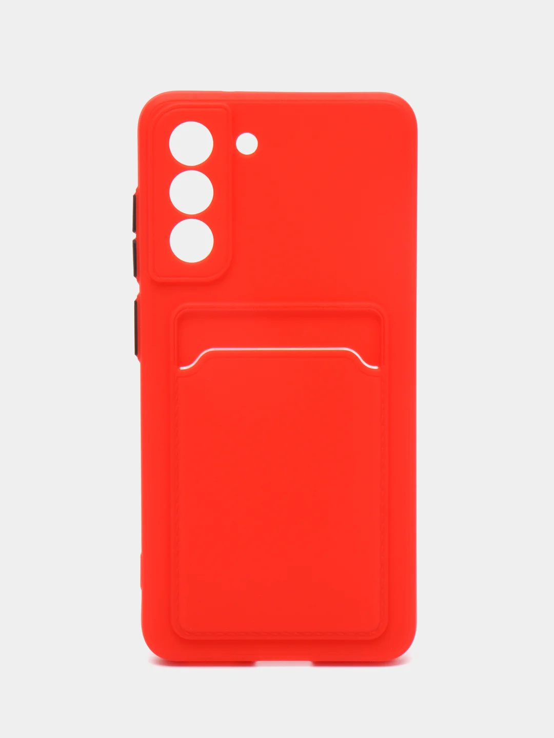 Красный чехол для Samsung Galaxy S21 FE, S21FE (Самсунг Галакси С21 ФЕ, С21ФЕ), силиконовый