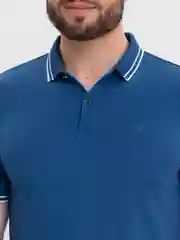 Синий футболка поло мужская