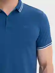Синий футболка поло мужская