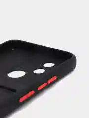 Черный силиконовый чехол для Realme C21Y, C25Y, Narzo 50 Pro, c отсеком для карт