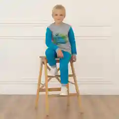 Бирюзовый пижама детская Утенок