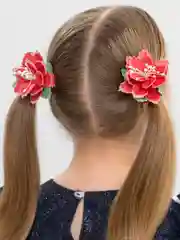 Бордовый резинки-бантики / садик / утренник / школа