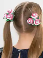 Розовый резинки-бантики / садик / утренник / школа