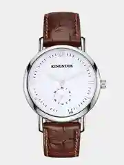 Тёмно-коричневый мужские наручные часы KINGNUOS K-018 в подарочной упаковке