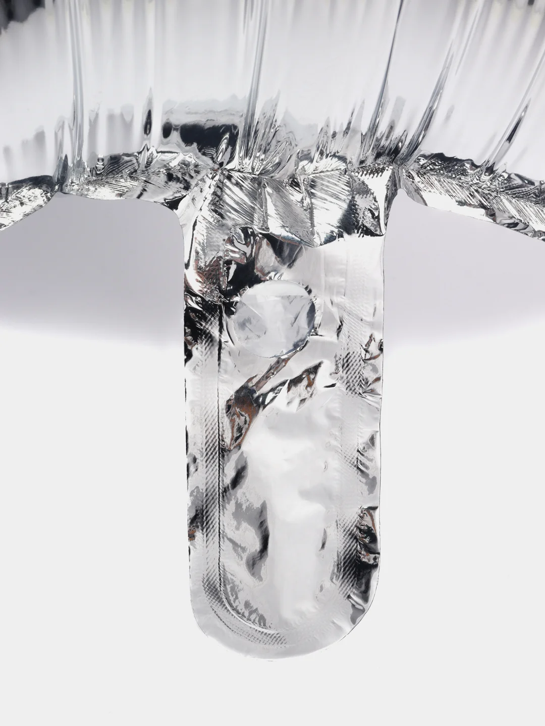 Серебряный шар фольгир. 18", 48 см, "Звезда", 200764823