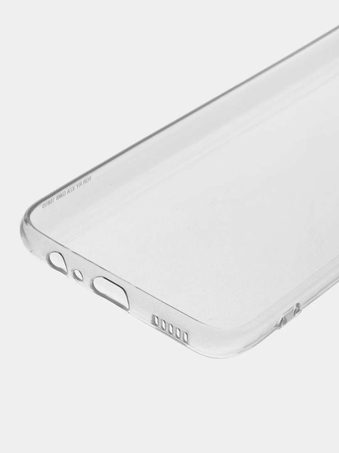 Прозрачный силиконовый чехол BROSCORP для Honor X7a с защитой камер и от прилипания