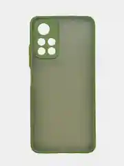 Лесной зеленый чехол Xiaomi Poco M4 Pro 5G, Redmi Note 11 5G, пластиковый, матовый, с цветными кнопками