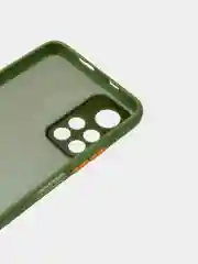 Лесной зеленый чехол Xiaomi Poco M4 Pro 5G, Redmi Note 11 5G, пластиковый, матовый, с цветными кнопками