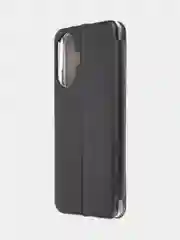 Черный чехол-книжка КАРТОФАН, из экокожи на Realme C55, с функцией подставки и кармашком