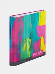Бордовый тетрадь на кольцах А5, 120 л., ArtSpace, глянцевая ламинация