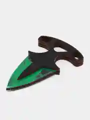 Зеленый нож тычковый деревянный cs go, "кс го", 2 шт