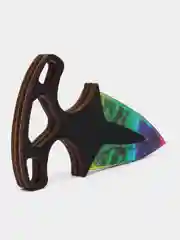 Разноцветный нож тычковый деревянный cs go, "кс го", 2 шт