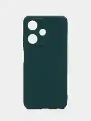 Тёмно-зелёный силиконовый чехол для Infinix HOT 30i (Инфиникс Хот 30 ай), прозрачный