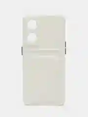 Белый чехол для OPPO Reno 8T 4G (Оппо Рено 8Т), силиконовый, прозрачный