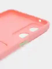 Пудровый чехол для OPPO Reno 8T 4G (Оппо Рено 8Т), силиконовый, прозрачный