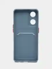 Синий меланж чехол для OPPO Reno 8T 4G (Оппо Рено 8Т), силиконовый, прозрачный