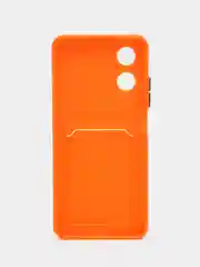 Оранжевый чехол для OPPO A17 / A17K (Оппо А17 / 17К), силиконовый, прозрачный