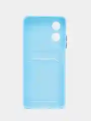 Голубой чехол для Oppo A17 / A17K, Оппо А17 / 17К, силиконовый
