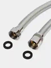 Potato шланг для душа 1.5-2.0м Silverflex Twist силикон, хром